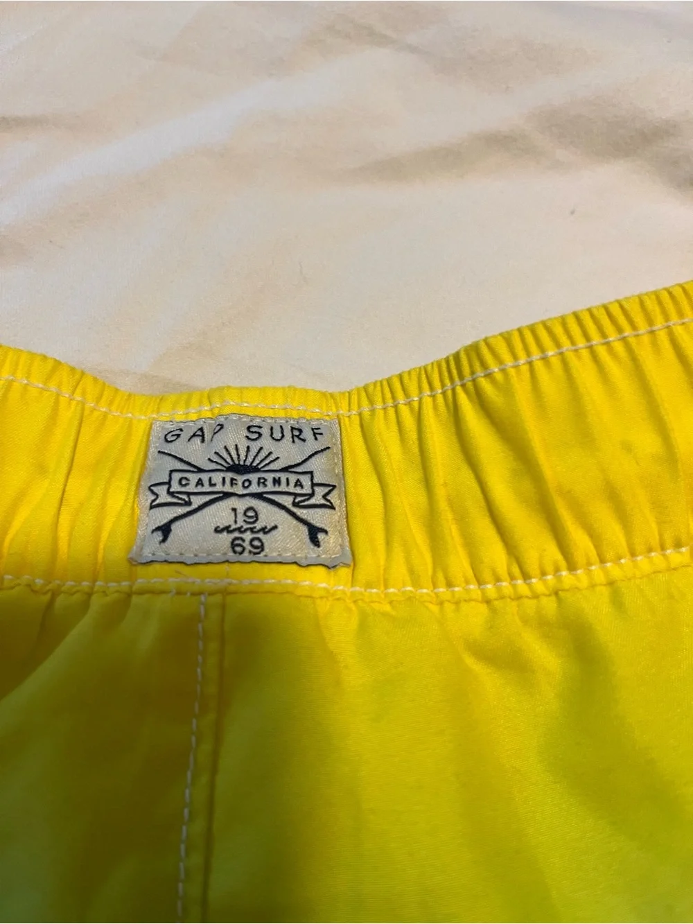 GAP Kids Boys M 8 Gap Surf Ombré Swim Trunks Board Shorts Yellow Green Blue